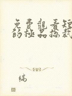 免费观看短剧我的极品总裁老婆