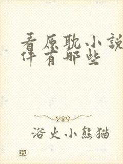 看原耽小说的软件有哪些