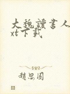 大魏读书人 txt下载