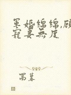 军婚绵绵,顾少宠妻无度