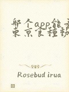 哪个app能看东京食种动漫