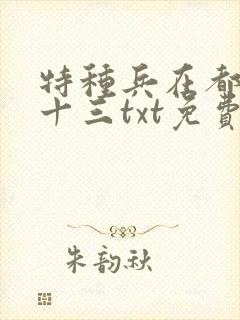 特种兵在都市夜十三txt免费下载