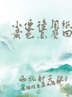 小便后用纸擦是黄色怎么回事