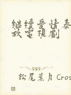 继续爱情泰剧播放电视剧