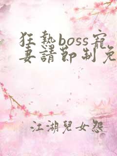 狂热boss宠妻请节制免费阅读下拉式
