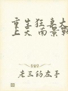 重生狂妻大佬宠上天 南景战北庭