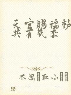 天官赐福动漫一共有几季