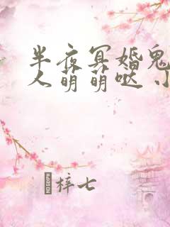 半夜冥婚鬼夫大人萌萌哒 小说