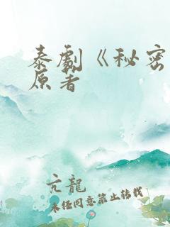 泰剧《秘密爱》原著