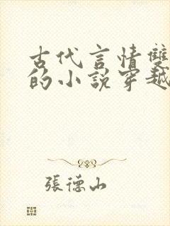 古代言情双男主的小说穿越