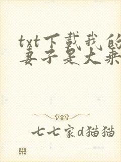 txt下载我的妻子是大乘期大佬