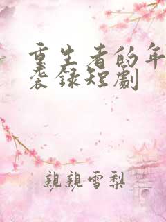 重生者的年代逆袭录短剧