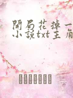 开局花掉一个亿小说txt主角