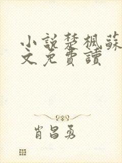 小说楚枫苏柔全文免费读