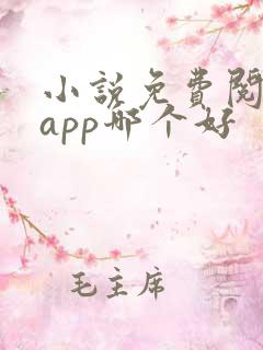 小说免费阅读的app哪个好
