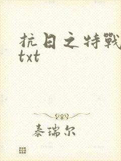 抗日之特战兵王txt