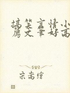 搞笑言情小说推荐文笔好高质量