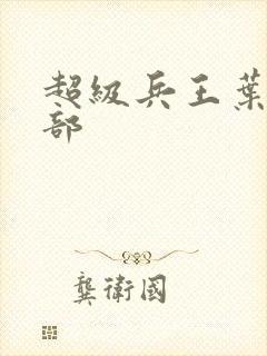 超级兵王叶谦全部