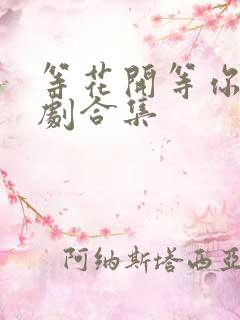 等花开等你归短剧合集