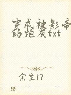 穿成被影帝抛弃的炮灰txt