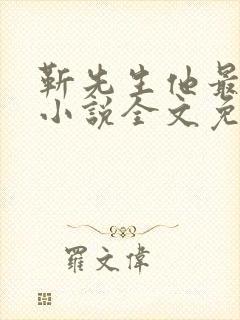 靳先生他最苏了小说全文免费阅读