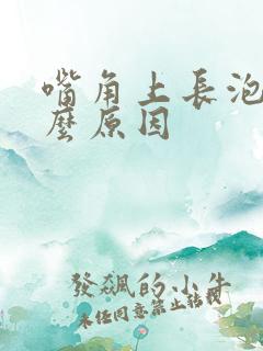 嘴角上长泡是什么原因