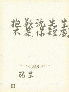 抱歉沈先生孩子不是你短剧