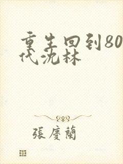 重生回到80年代沈林