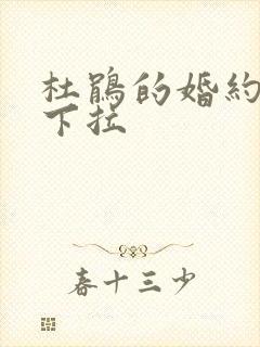 杜鹃的婚约漫画下拉