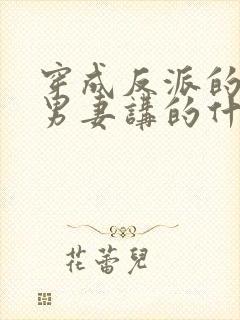 穿成反派的炮灰男妻讲的什么