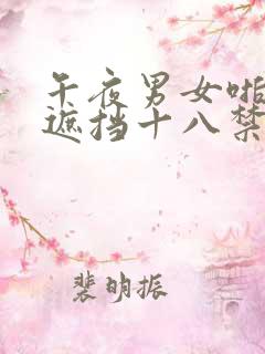 午夜男女啪啪无遮挡十八禁