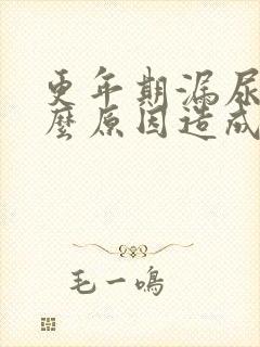 更年期漏尿是什么原因造成的