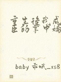 重生后我成了权臣的掌中娇全集