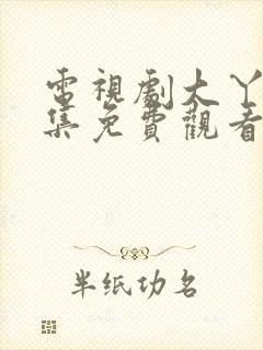 电视剧大丫鬟全集免费观看完整版