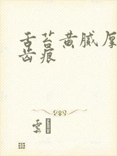 舌苔黄腻厚两边齿痕