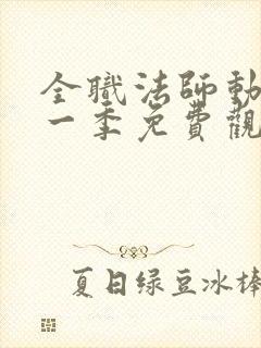 全职法师动漫第一季免费观看完整版在线观看