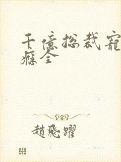 千亿总裁宠妻成瘾全