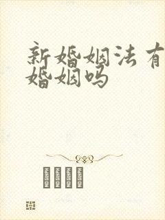 新婚姻法有事实婚姻吗