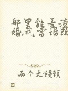 哪里能看渣男逃婚,我当场改嫁了