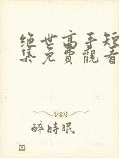 绝世高手短剧全集免费观看