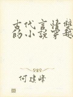 古代言情双男主的小说穿越