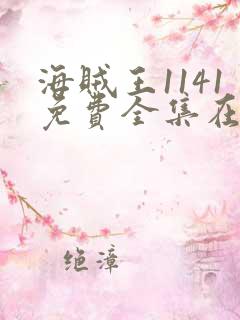 海贼王1141免费全集在线观看动漫