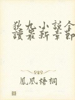 狄九小说全文阅读最新章节更新