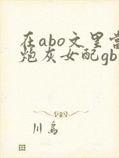 在abo文里当炮灰女配gb对朝