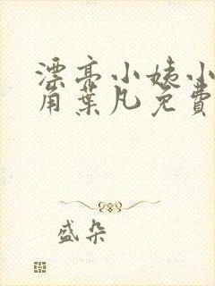 漂亮小姨小说主角叶凡免费阅读