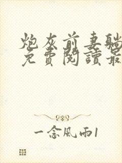 炮灰前妻躺平后免费阅读最新章节列