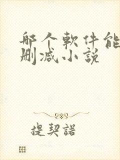 哪个软件能看无删减小说