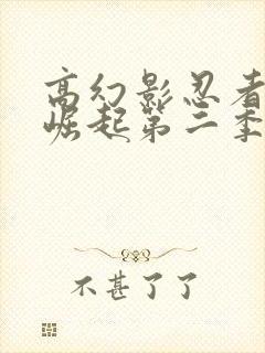 高幻影忍者神龙崛起第二季