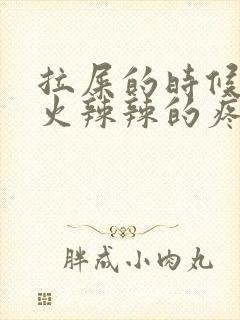 拉屎的时候肛门火辣辣的疼