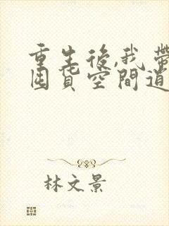 重生后,我带着囤货空间逍遥末世